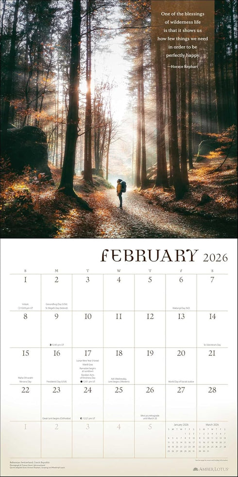 WANDERLUST 2026 WALL CALENDAR